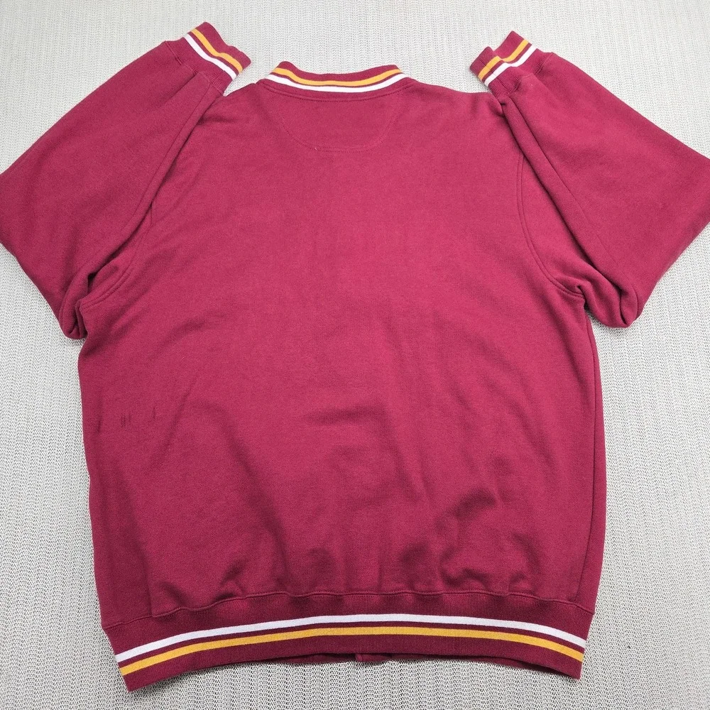 USC Trojans Varsity Jacket Mens 2XL  XXL Red NCAA Football Snap Front Embroider